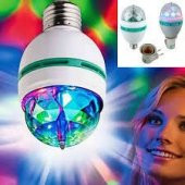Renkli Disko Ampulü Lambası E27 Duy Led Ampul Dönen Disco Topu Lamba Işık Ampül Hareketli - 4