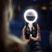 Selfie Işığı 3 Kademeli Led Aydınlatma Telefon Aparatı Güçlü Selfie Led - 4