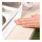 3.2 M BANYO KÜVET MUTFAK LAVABO BEYAZ SU SIZDIRMAZ BANT SU GEÇİRMEZ KENAR BANDI SIZDIRMAZLIK TAMİR 1 - 3