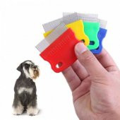 Kedi Köpek Bit ve Pire Tarağı Evcil Hayvan Tarağı Kedi Köpek Temizleme Bakım Tarağı - 5