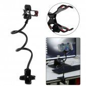 Akrobat Telefon Tutucu Spiral Gövdeli Oynar Başlıklı Kıskaçlı Masaüstü Telefon Tutucu İpad Tutucu - 6