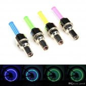 2 ADET PEMBE Işıklı Sibop Kapağı Fotosel Ve Hareket Sensörlü Bisiklet Jant Işığı Araç Sibop Işığı thumbnail 5