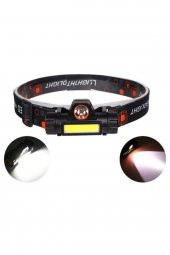 1200 Cob Led Şarjlı Çalışma Lambası Kafa Feneri Kafa Lambası - 1