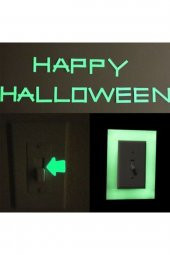 Karanlıkta Işık Veren Yansıyan 4 Metre Fosforlu Yeşil Şerit Bant 4 Metre Ikaz Uyarı Bant Fosfor Bant - 1