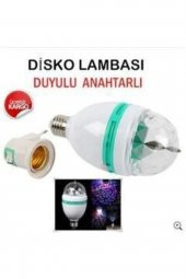 Renkli Disko Ampulü Lambası E27 Duy Dahil Led Ampul Dönen Disco Topu Lamba Işık Ampül Hareketli - 4