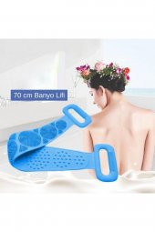70 Cm Silikon Sırt Kesesi Sırt Keseleme Fırçası Banyo Duş Lifi Banyo Sırt Kesesi Çift Taraflı 70 Cm - 4