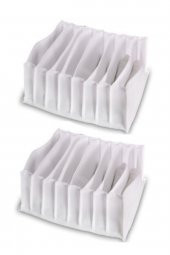 2 Adet - Large 8 Gözlü Çekmece İçi Düzenleyici Organizer - 2 Adet 22 X 35 X 17 - 2
