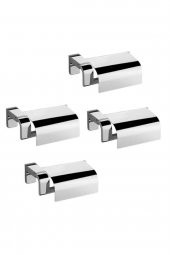 Banyo Premium Kapaklı Tuvalet Kağıtlık 71009 Dörtlü Paket - 1
