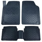 RENAULT CLIO 3 SW 2005-2013 Kauçuk Siyah Oto Paspas Seti thumbnail 1