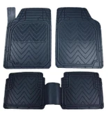 RENAULT CLIO 2 1998-2005 Kauçuk Siyah Oto Paspas Seti - 1