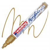 Edding 5100 Akrilik Markör 2-3mm Yuvarlak Uç Altın - 2