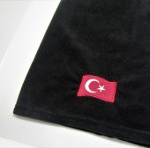 salarticaret Polar Boyunluk Bere Türk Bayrak Baskılı Siyah - 2