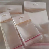 9x20 cm (Kapalı Hali 9x10 cm) 100 Adet Askılı Poşet - Meksika Şapkalı - 3