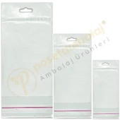 8x25 cm (Kapalı Hali 8x25 cm) 100 Adet Askılı Poşet - Meksika Şapkalı - 4