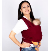 Esnek Wrap Sling Eggbaby BordoBebek Sling Kanguru Bordo Esnek Wrap Sling Bebek Taşıma Şalı %100 Pamuk - 1