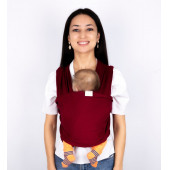 Esnek Wrap Sling Eggbaby BordoBebek Sling Kanguru Bordo Esnek Wrap Sling Bebek Taşıma Şalı %100 Pamuk - 2
