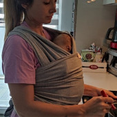 Bebek Sling Kanguru Esnek Wrap Sling Bebek Taşıma Şalı - 4