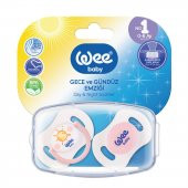 Wee Baby 2li Gece Gündüz Emzik Pembe No:1-152 - 1