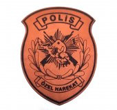 POLİS ÖZEL HAREKAT Deri PEÇ- Arma - Patch - 1