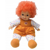 Bonus Saçlı Cici Kızlar Bez Bebek 45 Cm - Portakal Bebek - 1
