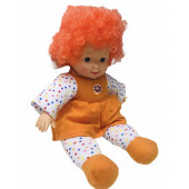 Bonus Saçlı Cici Kızlar Bez Bebek 45 Cm - Portakal Bebek - 3