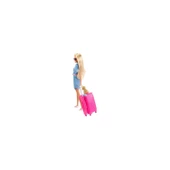 Orjinal Barbie Seyahatte Bebeği ve Aksesuarları FWV25 - 2