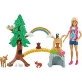 Orjinal Barbie Tropikal Yaşam Rehberi Barbie Bebek ve 10 Hayvan Figürü - 1