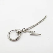 Zincirli Ve Şimşek Erkek Çelik Küpe - 6