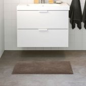 Banyo Paspası Kahverengi Renk 50x80 cm IKEA Pamuk-Kaymaz Taban - 2