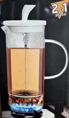 French Pres Ateşe Dayanıklı Özel Bitki Çayı ve Kahve Demleme -6000ML-BR9972 - 7