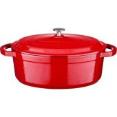 Leggno Flm4881ot23rd  Flame Oval Döküm Tencere Kırmızı 2329 Cm - 1