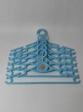 Çocuk Elbise Askısı  6'lı  Mavi Bebek Kıyafet  Askısı 30*15 cm thumbnail 1