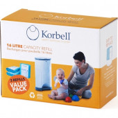 Korbell 1485 Adet Kirli Bebek Bezi Kapasiteli Çöp Poşeti - 1