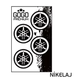 Yamaha Uyumlu (3.5X3.5 Cm) Dörtlü Damlasız Etiket - 1