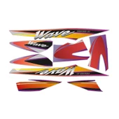 Honda Wave 100 2003 - 2005 Uyumlu Stıcker Set 001 - 1