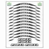 Honda Beyaz Reflektör Baskı Forza Uyumlu 1 Set Jant Şeridi thumbnail 2