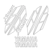 Yamaha Xmax Uyumlu Sticker Set 001 - 1