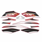 Honda Cbf 150 Uyumlu Stıcker Setı Kırmızı 001 - 1
