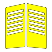 Cg Sarı Yan Kapak Sticker - 1