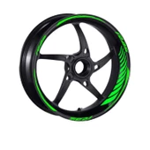 Yamaha Florasan Yeşil Racing R25 Uyumlu 1 Set Jant Şeridi thumbnail 2
