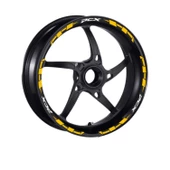 Honda Sarı Iı Reflektör Baskı Pcx Uyumlu 1 Set Jant Şeridi thumbnail 2