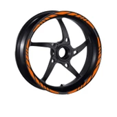 Honda Florasan Turuncu Pcx Uyumlu Büyük 1 Set Jant Şeridi thumbnail 2