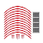 Honda Reflektör Kırmızı Pcx Uyumlu Büyük 1 Set Jant Şeridi thumbnail 1