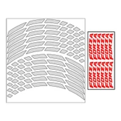 Honda Reflektör Beyaz Iı Forza Uyumlu 1 Set Jant Şeridi thumbnail 2