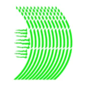 Florasan Yeşil Kesik 1 Set Jant Şeridi thumbnail 1