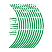 Reflektör Yeşil Kesik 1 Set Jant Şeridi thumbnail 1