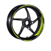 Yamaha Florasan Sarı Racing R25 Uyumlu 1 Set Jant Şeridi thumbnail 2