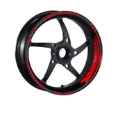 Yamaha Florasan Kırmızı Mt-25 Uyumlu Racıng 1 Set Jant Şeridi thumbnail 2