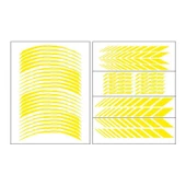 Yamaha Reflektör Sarı Racing R25 Uyumlu 1 Set Jant Şeridi thumbnail 1