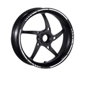 Reflektör Beyaz Kesik 1 Set Jant Şeridi thumbnail 2